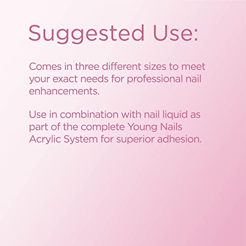 Young Nails Acrylic Core Powder - Self-Leveling Acrylic Nail Powder, Clear Nude Pink White Acrylic Powder for Nail Extenstion, Professional Grade, Superior Adhesion, Color - Pink, 85g - Image 4