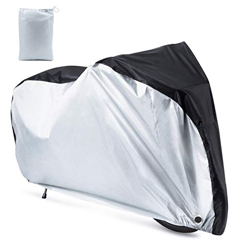 Roctee Waterproof XL Bicycle Cover Outside Bikes Storage Covers Rain Sun UV Dust Wind Proof Mountain Bicycle Covers Road Electric Bike Cover Hybrid Bike Cover with Lock Hole