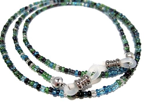 ATLanyards - Eyeglass Chain for Women - Peacock Seed Bead Eyeglass Strap - Glasses Holder Around Neck - Sunglasses Lanyard - Beaded - Image 5