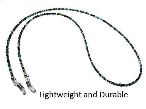 ATLanyards - Eyeglass Chain for Women - Peacock Seed Bead Eyeglass Strap - Glasses Holder Around Neck - Sunglasses Lanyard - Beaded - Image 3