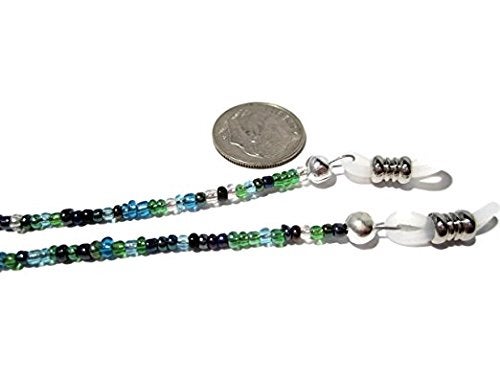 ATLanyards - Eyeglass Chain for Women - Peacock Seed Bead Eyeglass Strap - Glasses Holder Around Neck - Sunglasses Lanyard - Beaded - Image 4