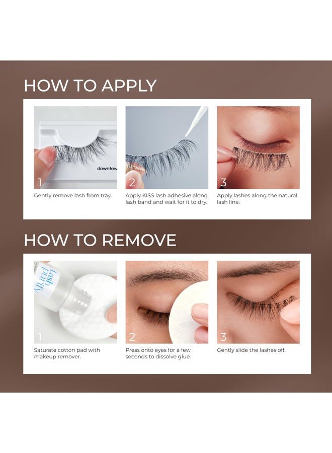 KISS Lash Couture Naked Drama False Eyelashes, 'Cruise', 16 mm, Includes 4 Pairs Of Lashes, Contact Lens Friendly, Easy to Apply, Reusable Strip Lashes - Image 2