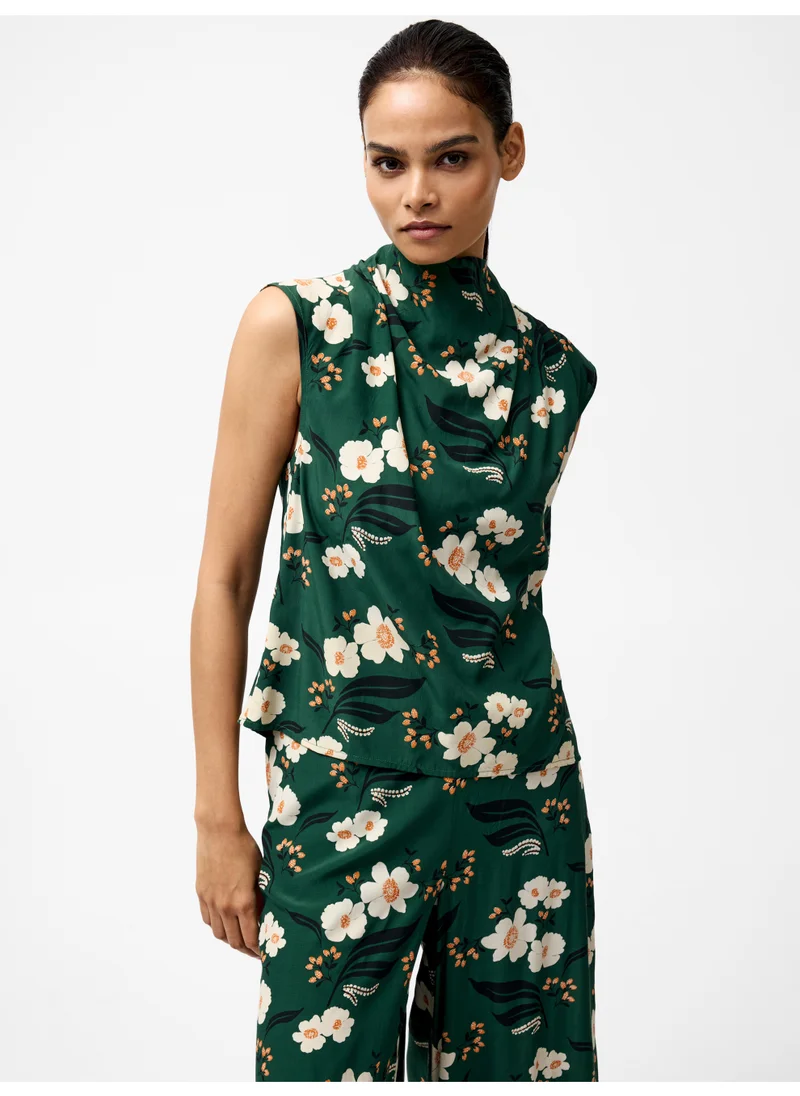 فرنش كونكشن Rhian Eco Draped Sleeveless Top