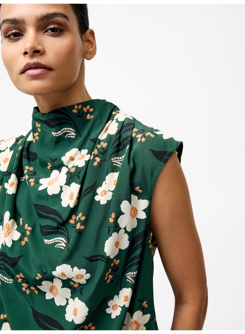 French Connection Rhian Eco Draped Sleeveless Top - Image 4