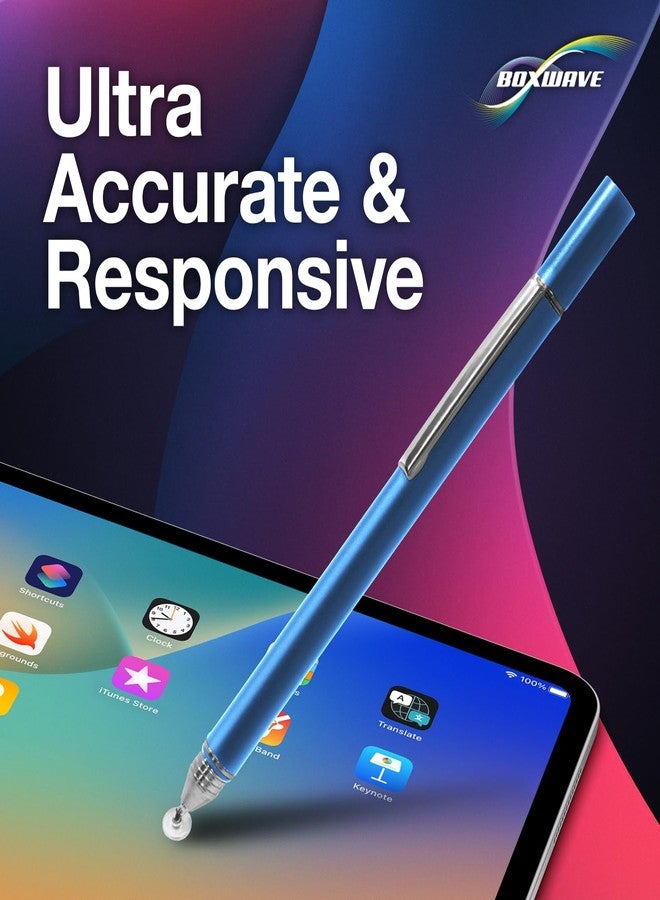 BoxWave Stylus Pen Compatible with MESWAO MES-B3 Tablet Android 13 Tablet (15.6 in) - FineTouch Capacitive Stylus, Super Precise Stylus Pen - Lunar Blue - Image 3