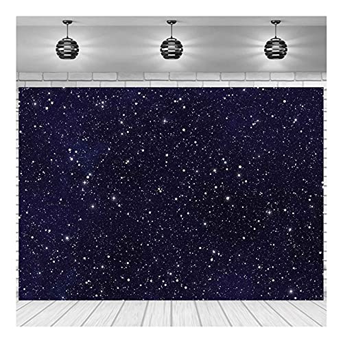 XLL Early 2000s Theme Backdrops Night Sky Star Universe Space Starry Photo Background Galaxy Stars Children Boy or Girl Birthday Party Photography Backdrops Cake Table Banner 7x5ft - Image 5