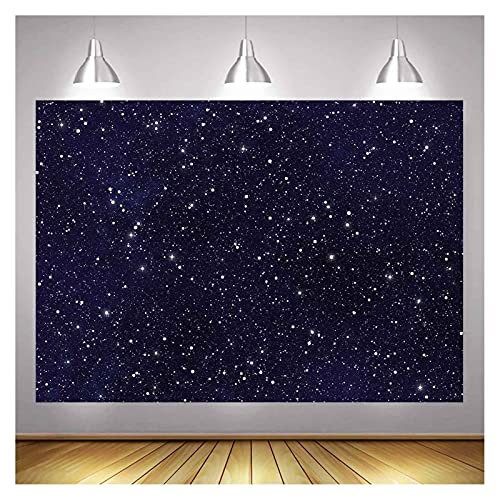 XLL Early 2000s Theme Backdrops Night Sky Star Universe Space Starry Photo Background Galaxy Stars Children Boy or Girl Birthday Party Photography Backdrops Cake Table Banner 7x5ft - Image 4