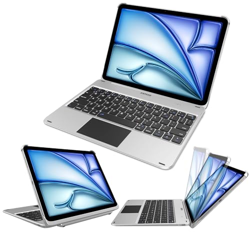 Arteck iPad Air 11-inch/Air 5th 4th Generation Keyboard Case with Trackpad, Bluetooth Keyboard with Folio Full Protection Case and Touchpad for Apple iPad Air 11” M3/M2 (2025/2024), Air 5/Air 4 - Image 3