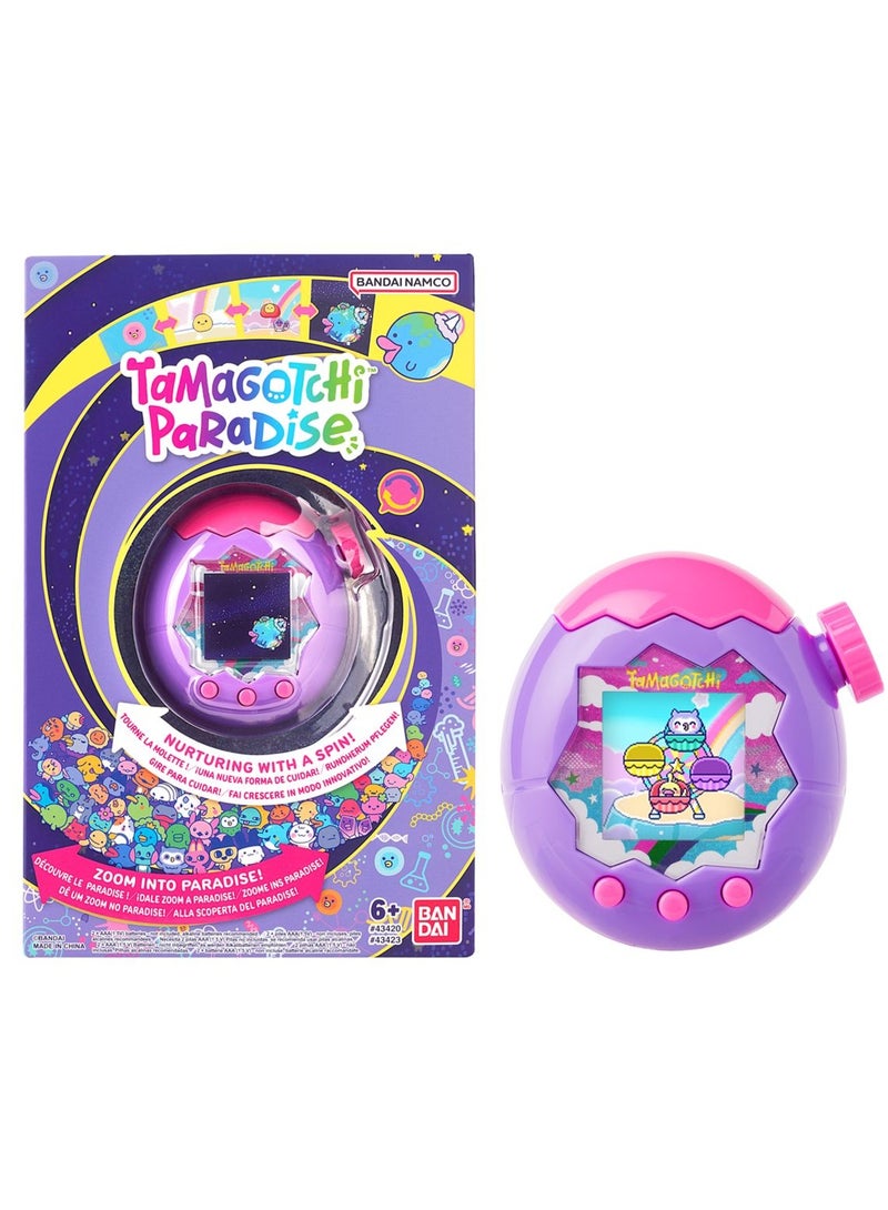 Bandai Tamagotchi Original Sky Paradise, Battery Operated | Electronic Pet | Retro Virtual Pet | Interactive Game | Original Digital Pet | Imaginative Role-Play and Nurturing Skills Ideal for Kids, Girls and Boys - Image 1