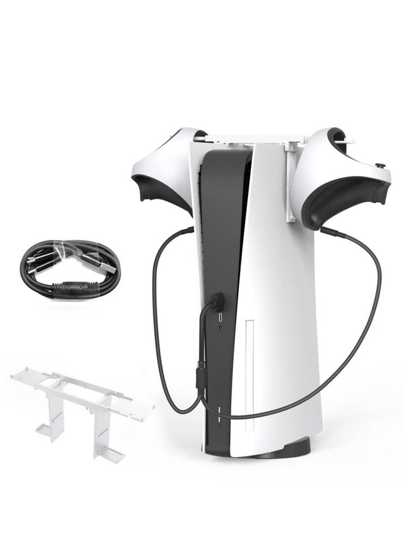 مجموعة واحدة من وحدة التحكم شحن مقعد مع وحدة تحكم مزدوجة كابل شحن مقبض , مناسبة لأنّ سماعة هوك بس vr2 / PS5 لعبة زينة - Image 1