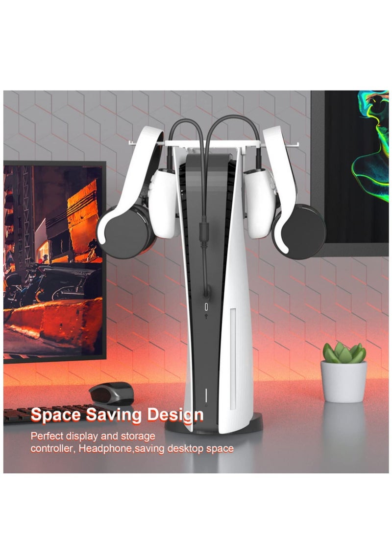 مجموعة واحدة من وحدة التحكم شحن مقعد مع وحدة تحكم مزدوجة كابل شحن مقبض , مناسبة لأنّ سماعة هوك بس vr2 / PS5 لعبة زينة - Image 2