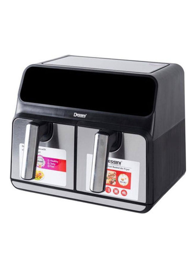 DESSINI Digital Air Fryer Daul Basket 4L+4L 4 L 2000 W KD4242 silver/black - Image 1