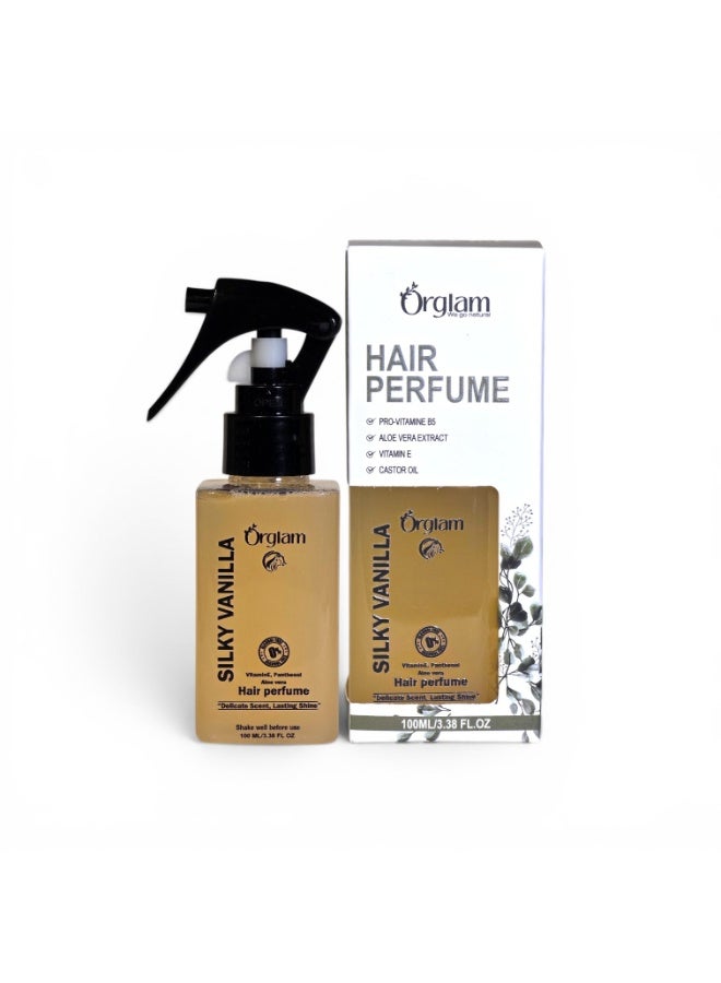 اورجلام عطر شعر سيلكي فانيلا (SPF 30) (بانثينول - فيتامين E - ألوفيرا) (100 مل) - Image 1