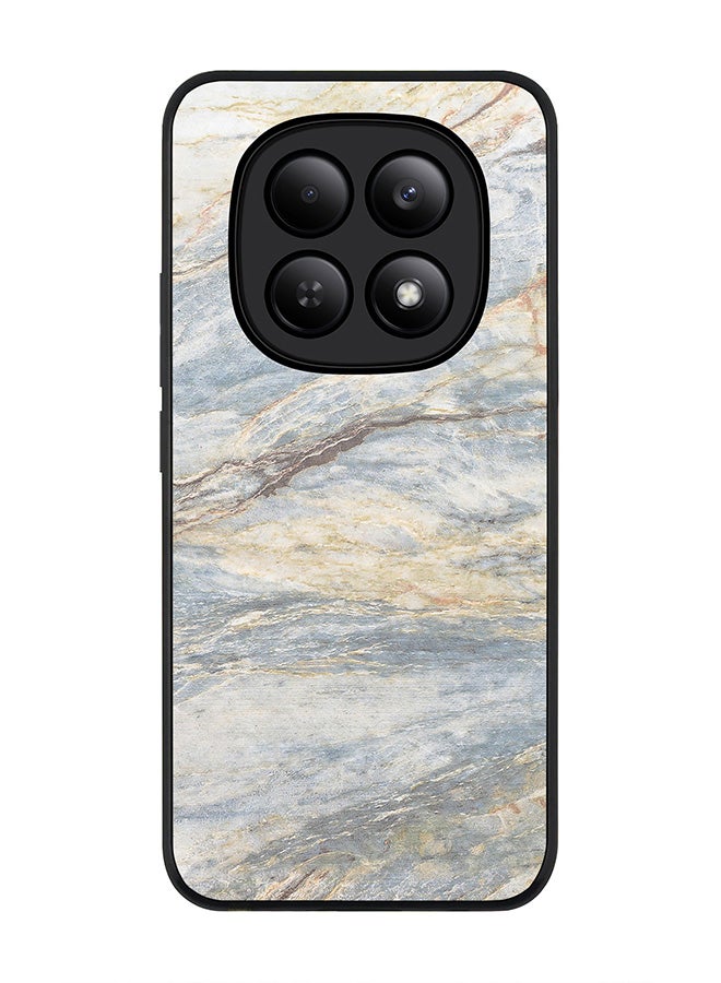 For Xiaomi Redmi Note 15 4G Case,Slim fit Camera Protection, Shockproof Thin Phone cover  - Marble Print Grey Classic