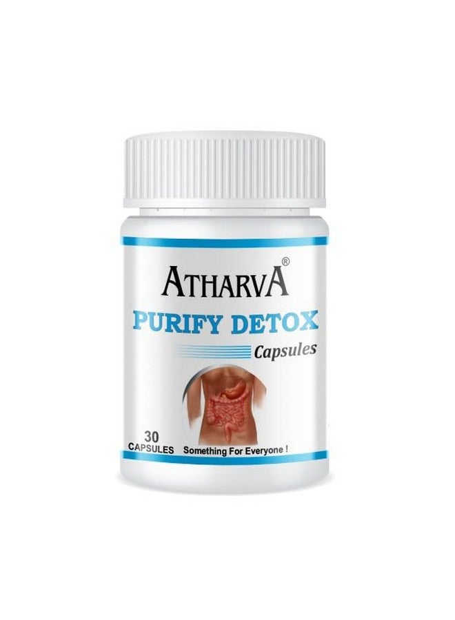 atharva Purify Detox Capsules (30- Capsules) Overall Detoxification Of The Body, Helps Eliminate Toxins & Improve Digestive System - Image 1