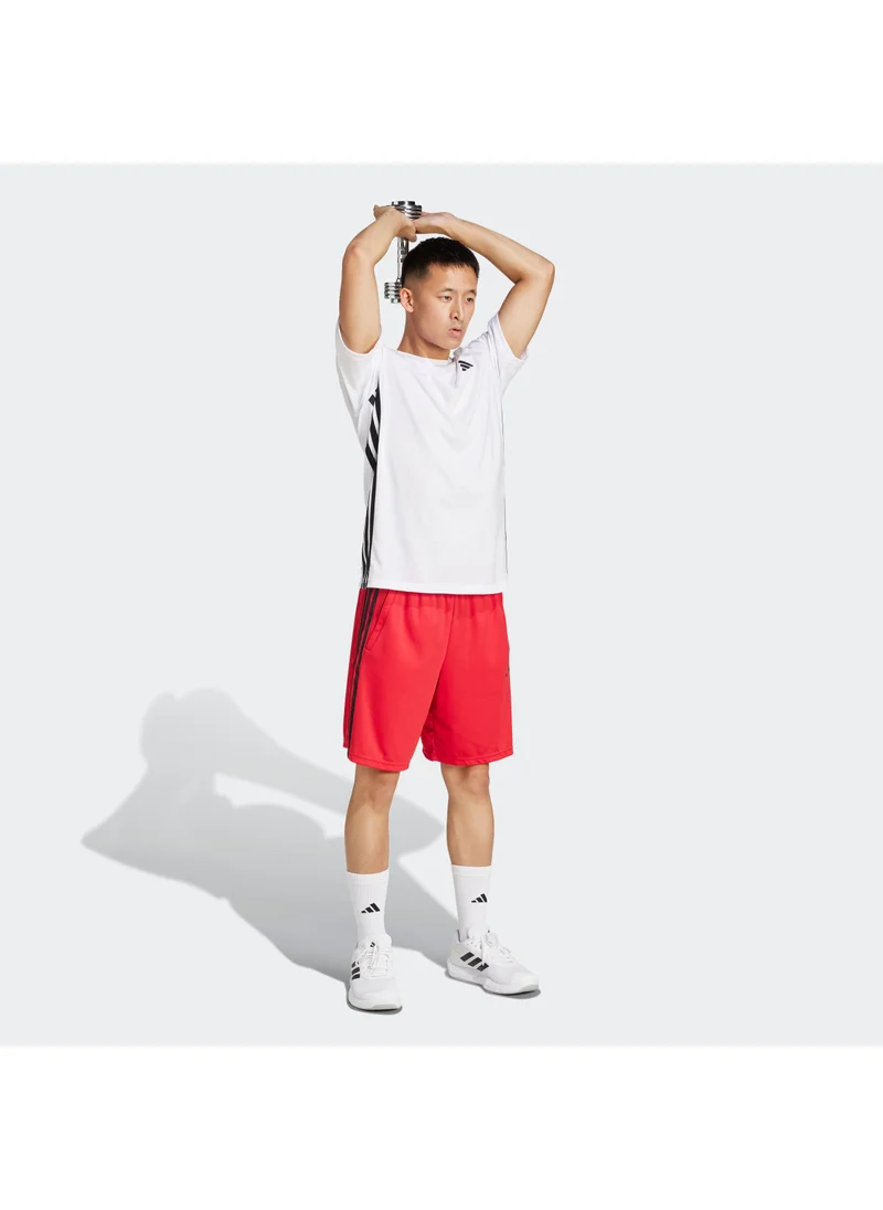Adidas Essentials Training Feelready 3 Stripes T-Shirt