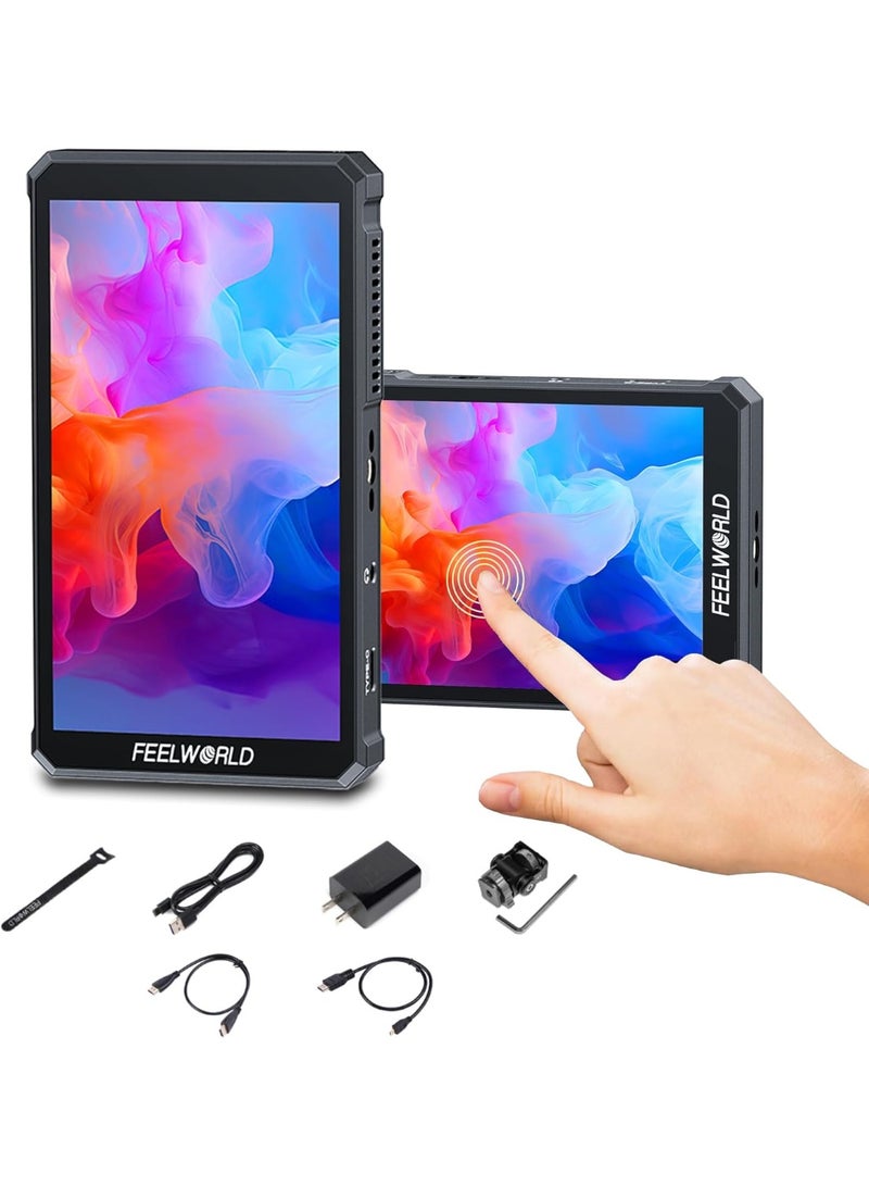 فيل وورلد شاشة Feelworld PS6 OLED عمودية مقاس 5.5 بوصة للكاميرا – شاشة مراقبة احترافية تعمل باللمس مع عرض عمودي ودعم HDMI 4K وأدوات مراقبة فيديو متقدمة - Image 1