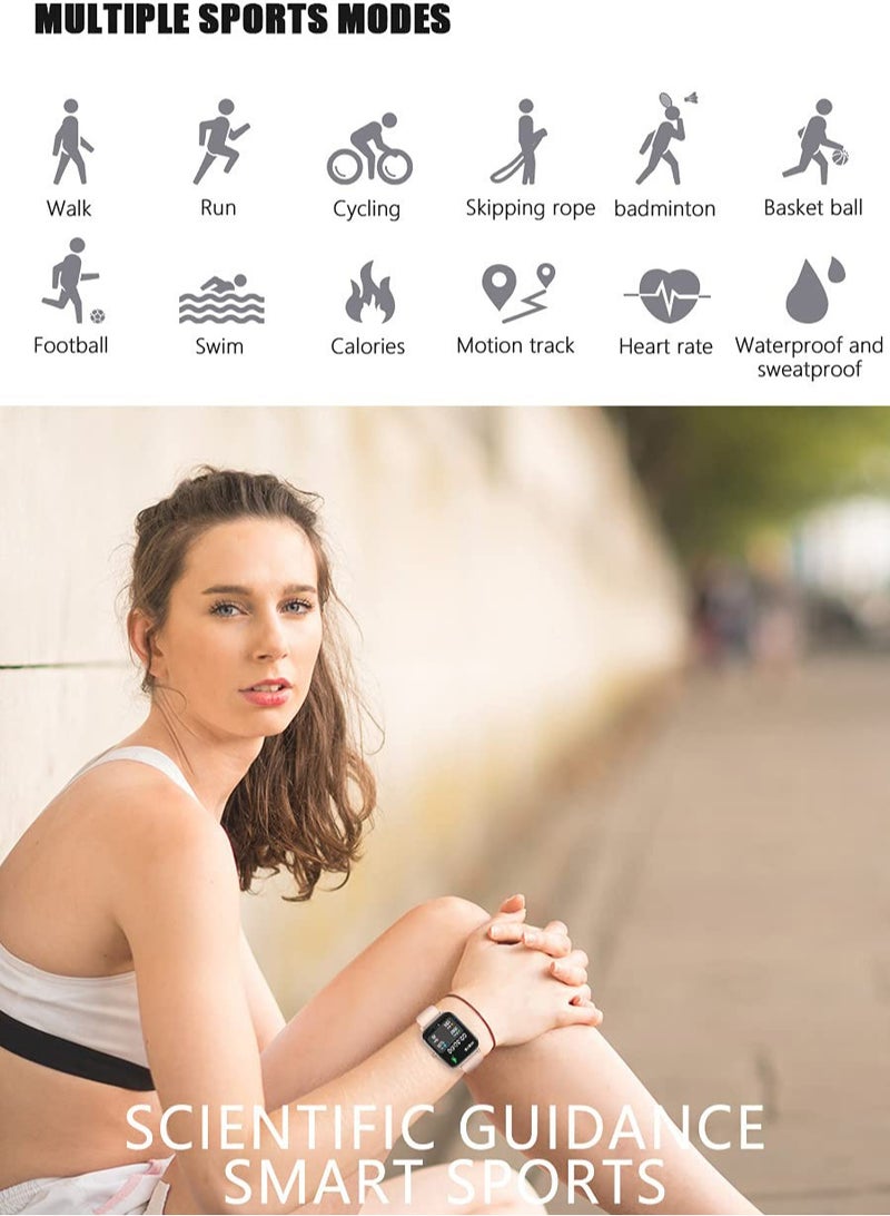 7 in 1 A58Plus Elegant Smart Watches Set for Ladies Dual Strap Wearable Tech and Golden Mechanical Watch with Silicon Band Golden Bracelet Pendant Stud Earrings Ring for Women - Image 5