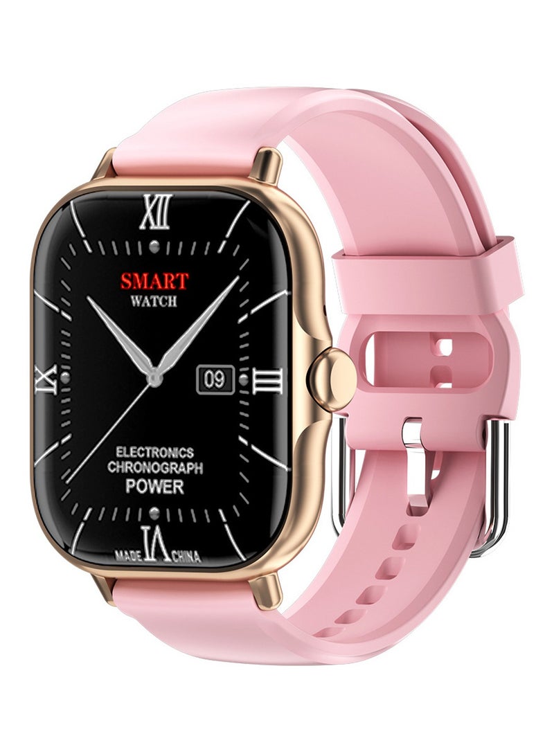 7 in 1 A58Plus Elegant Smart Watches Set for Ladies Dual Strap Wearable Tech and Golden Mechanical Watch with Silicon Band Golden Bracelet Pendant Stud Earrings Ring for Women - Image 2