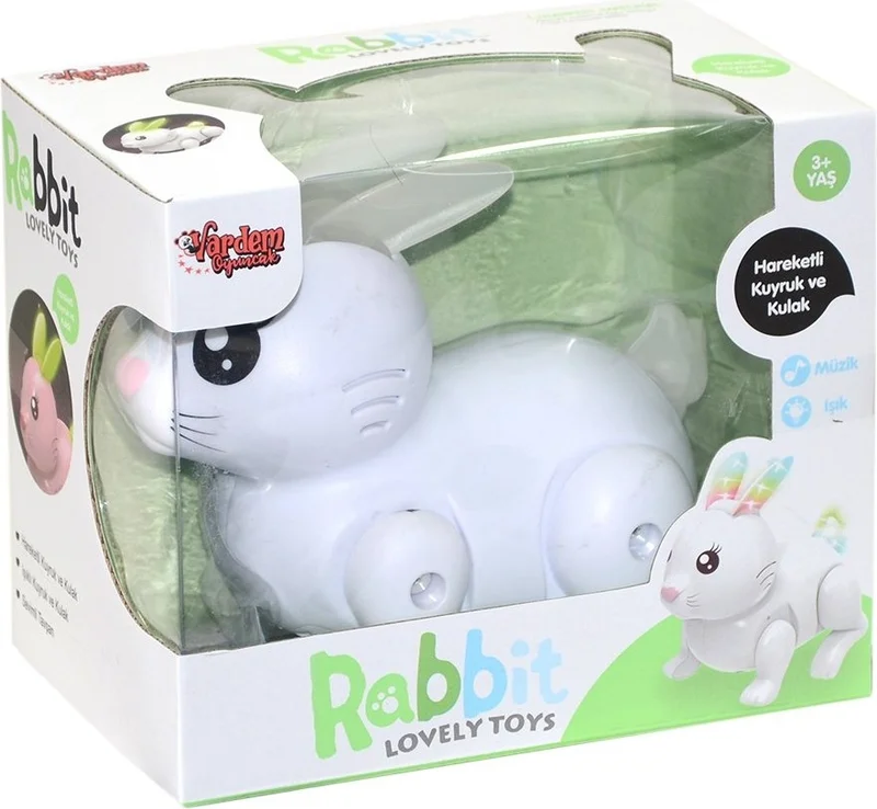 Vardem Oyuncak Vardem Toy LZH-99777-1 Cute Rabbit with Sound and Light