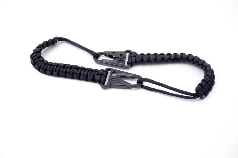 DANGO PRODUCTS حبل دنجو EDC - نسج كوبرا 550 بارا كورد - 6 بوصات منسوج، 10 أقدام غير منسوجة (أسود) - Image 4