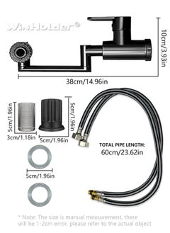 WinHolder 1080° Swivel Kitchen Sink Faucet  2 Kind Of Effluent Ways Of Water Bathroom Faucet Mixer Deck Mount Splash Resistant Shower Faucet  - Image 3