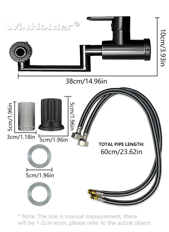 WinHolder 1080° Swivel Kitchen Sink Faucet  2 Kind Of Effluent Ways Of Water Bathroom Faucet Mixer Deck Mount Splash Resistant Shower Faucet  - Image 3