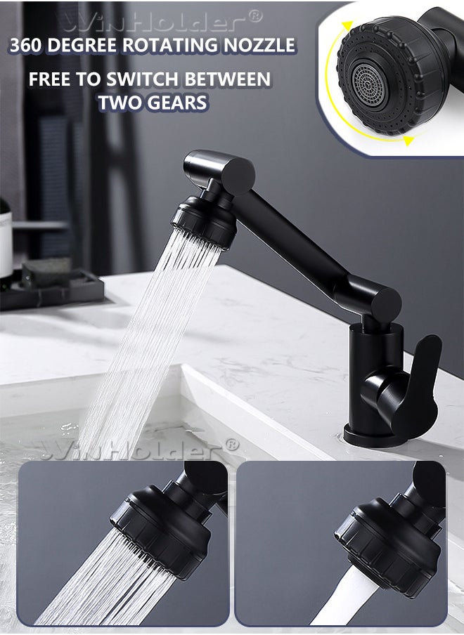 WinHolder 1080° Swivel Kitchen Sink Faucet  2 Kind Of Effluent Ways Of Water Bathroom Faucet Mixer Deck Mount Splash Resistant Shower Faucet  - Image 1