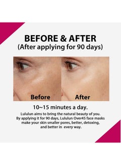 Lululun Lululun Over 45 Camelia Pink 32pc Facial Sheet Mask Pack for Daily Anti-aging Skincare, Hydrating & Moisturizing Face Sheet Masks for Women & Men, Organic & Natural Japanese Skincare  - Image 5