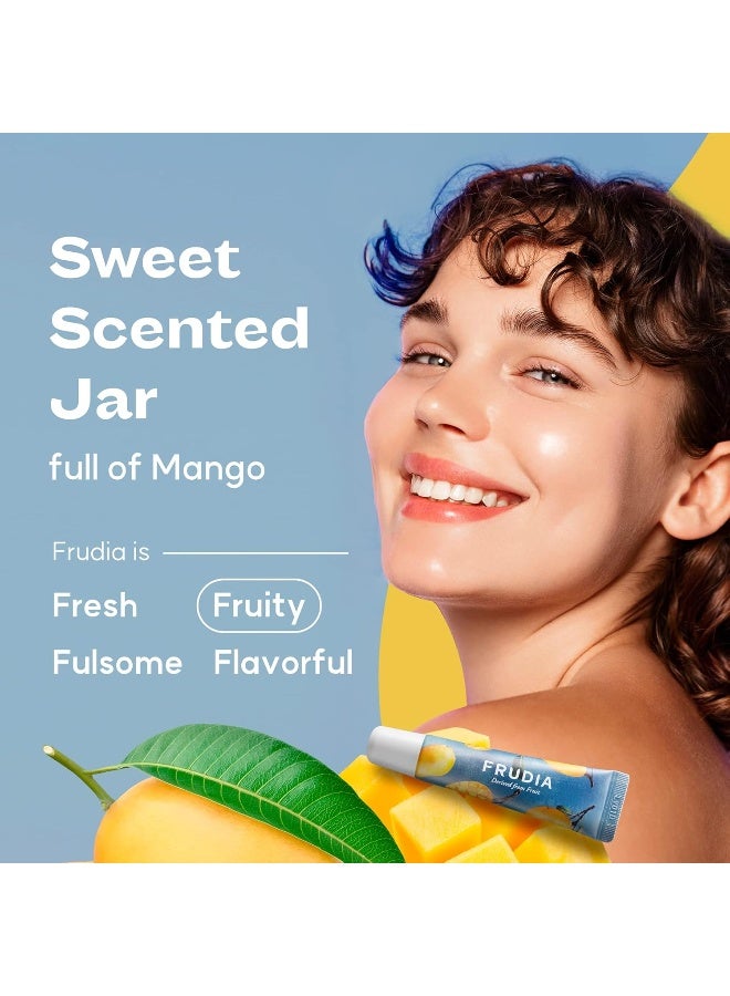 frudia Mango Honey Sleep Lip Mask 10g — Overnight Hydrating Repair Mask for Dry, Chapped Lips — Mango Extract & Honey Lip Moisturizer for Smooth, Soft, Plump Lips, 0.35 oz - Image 2