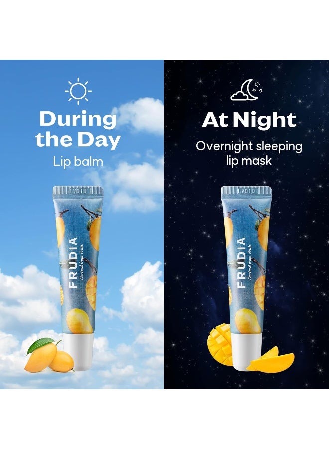 frudia Mango Honey Sleep Lip Mask 10g — Overnight Hydrating Repair Mask for Dry, Chapped Lips — Mango Extract & Honey Lip Moisturizer for Smooth, Soft, Plump Lips, 0.35 oz - Image 5