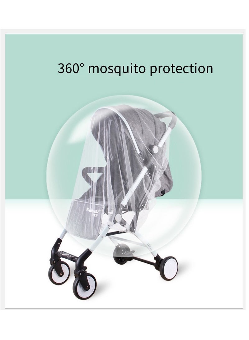 Stroller Mosquito Net, Suitable for Stroller Mosquito Net, Perfect Anti-Insect Net for Strollers, Cradles, Bassinet, Cribs And Portable Mini Cribs - Image 2