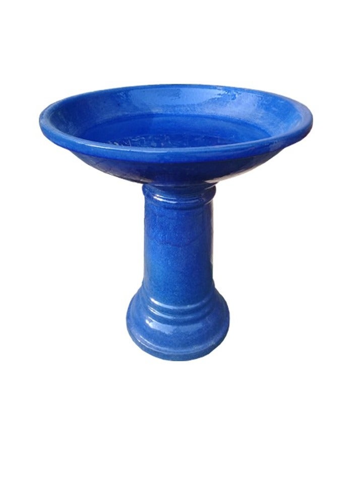 Bird Bath Blue - Ceramic