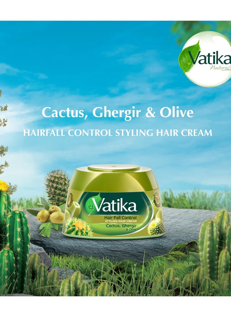 VATIKA - Styling Cream with olives aloe vera and arugula 2 packs - Image 1