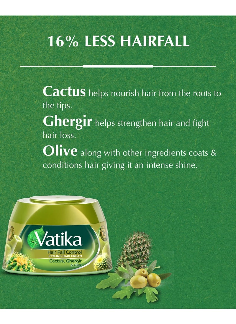 VATIKA - Styling Cream with olives aloe vera and arugula 2 packs - Image 1
