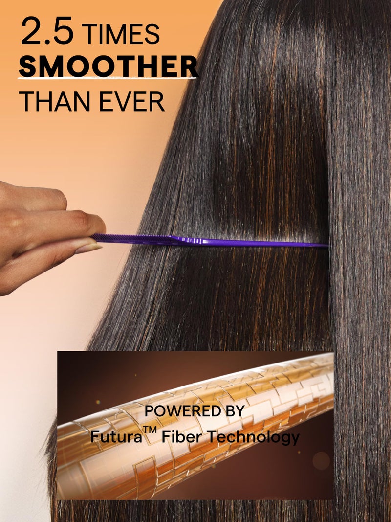 GORGIUS Highlight Straight Layered Wigs with Bangs Glueless Black Mixed Brown Wig 22 Inch Put On Go Wigs Crafted with Style-Archive Premium Fiber Natural Hairline - Image 5