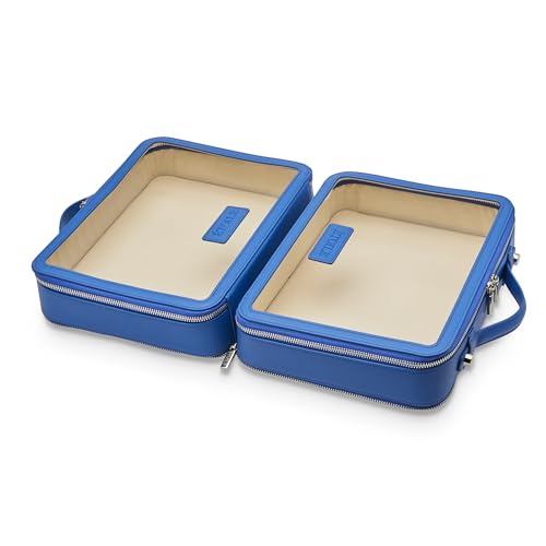 ETOILE - Large Twin Cosmetic Case Cobalt - Dual Compartment Cosmetic Beauty Organizer & Toiletry Case - Image 4