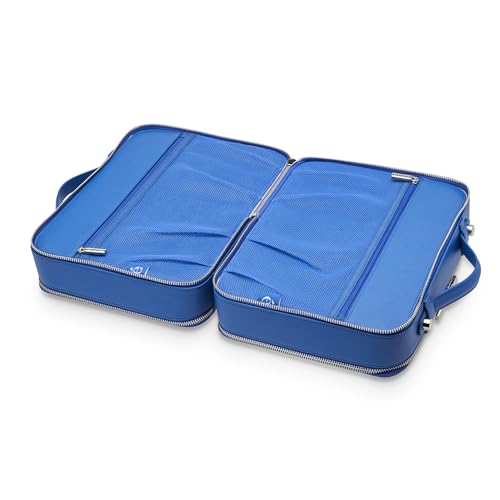 ETOILE - Large Twin Cosmetic Case Cobalt - Dual Compartment Cosmetic Beauty Organizer & Toiletry Case - Image 5