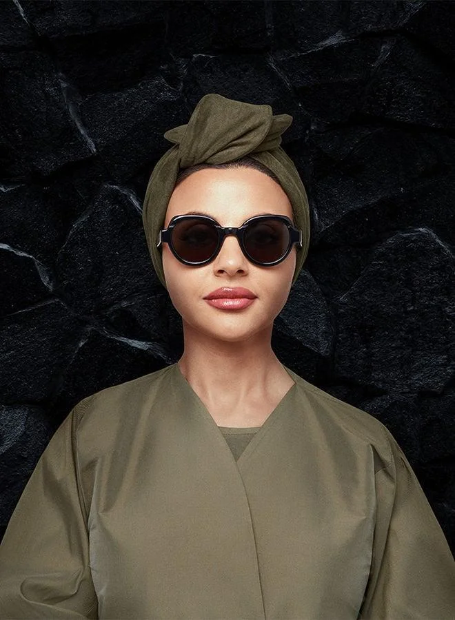 30 سندايز نظارات شمسية نسائية هندسية من لوريل بحماية  أسود رمادي