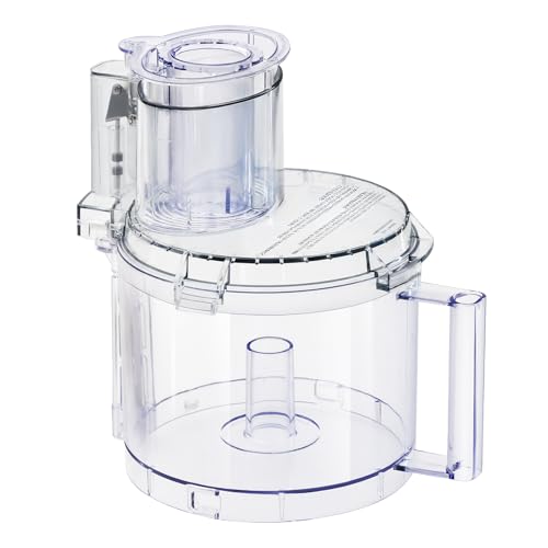 folosem DLC005AGTXT1 Replacement Food Processor Work Bowl Contain Pusher DLC2014PT1 Small Pusher DLC2014SPT11 Bowl Cover DFP14NWBCT1 Fits All Cuisinart DFP14 Models 4Piece Work Bowl Assembly Kit - Image 1