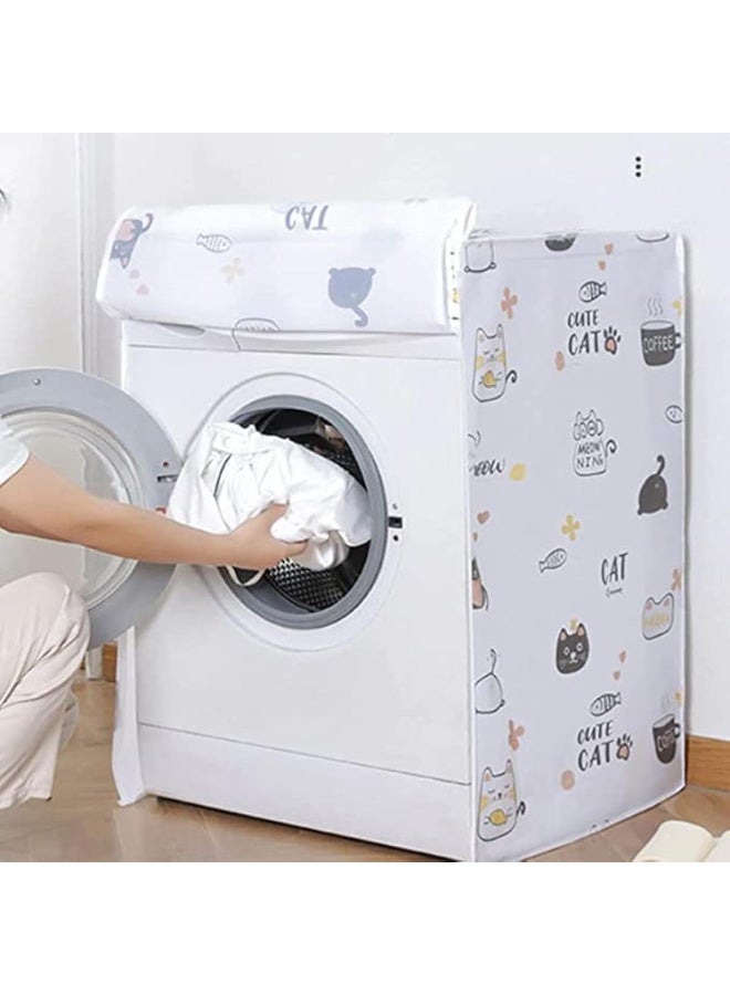Portal Waterproof Cover for Automatic Washing Machine – Multi-Color Protective Cover - Image 2