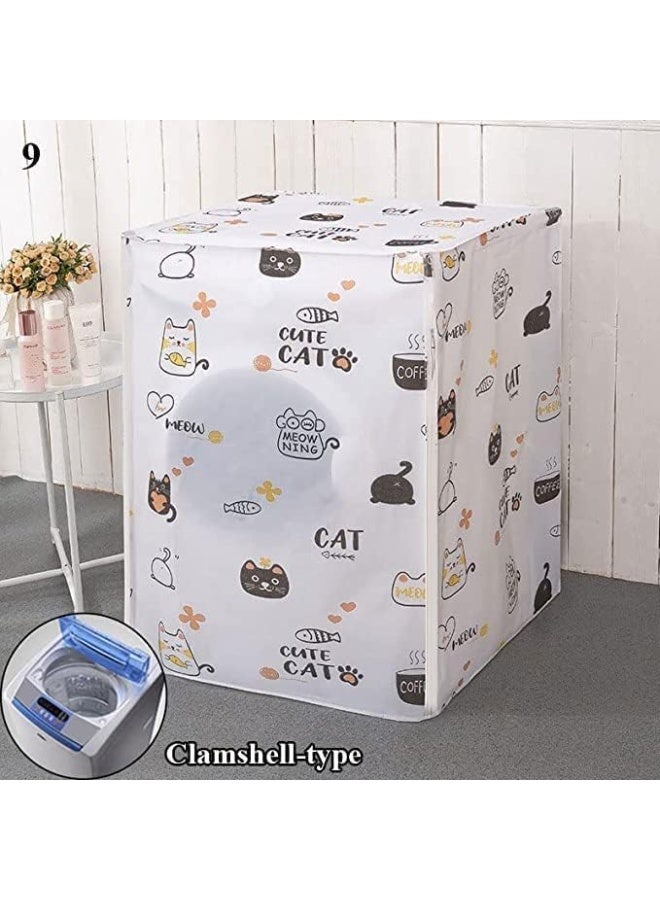 Portal Waterproof Cover for Automatic Washing Machine – Multi-Color Protective Cover - Image 3