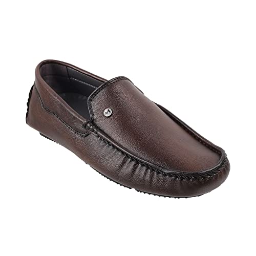 Mochi Metro Men's Classic Brown Vegan Slip-On Loafers UK/7 EU/41(71-8514) - Image 2