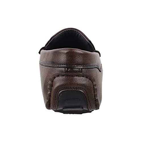 Mochi Metro Men's Classic Brown Vegan Slip-On Loafers UK/7 EU/41(71-8514) - Image 4