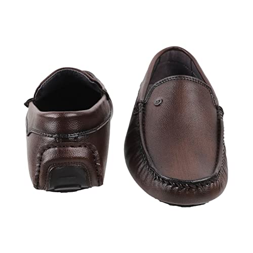 Mochi Metro Men's Classic Brown Vegan Slip-On Loafers UK/7 EU/41(71-8514) - Image 5