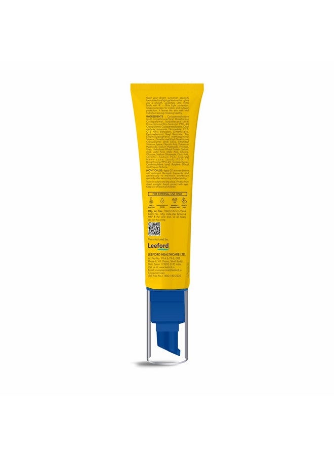 Leeford Sunshade Ultra Block Sunscreen Gel Spf- 50 Uva/Uvb,30Ml For Women & Men-Invisible Gel Sunscreen | Broad Spectrum | Ultra Matte | No White Cast | Gel Based Sunscreen For All Skin Types - Image 2