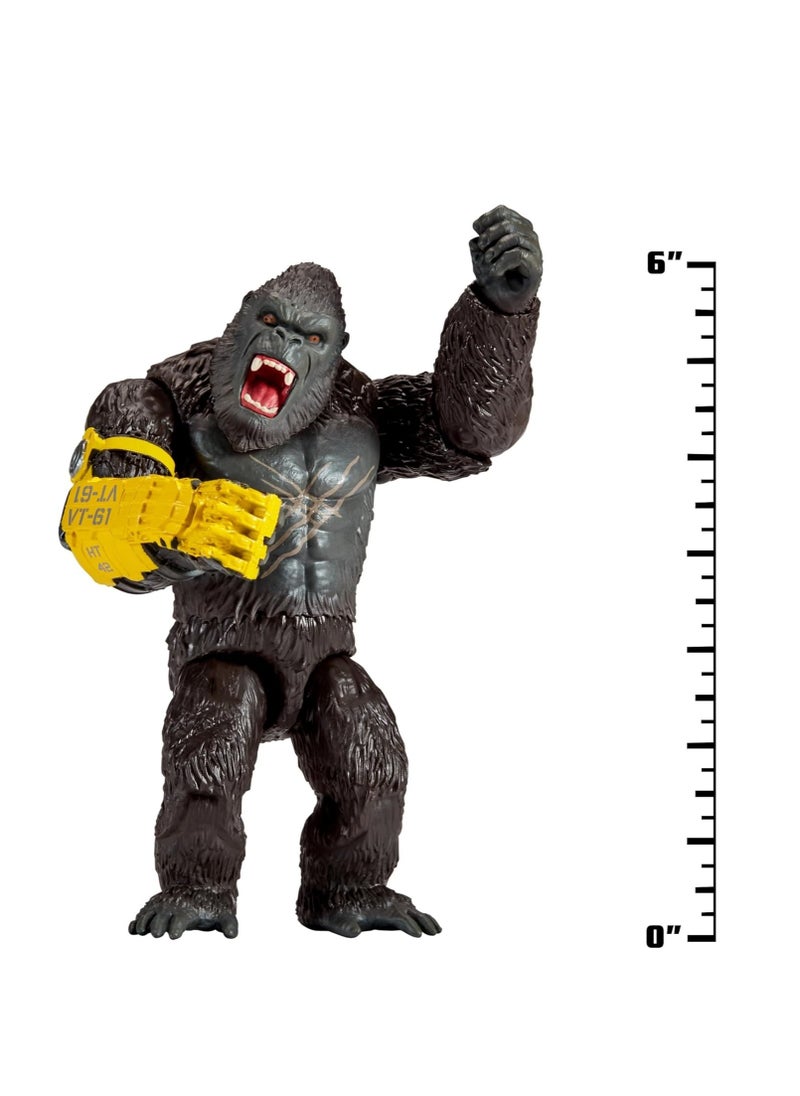 Playmates Toys - Godzilla x Kong The New Empire: Kong With Beast Glove 6inch - Image 1