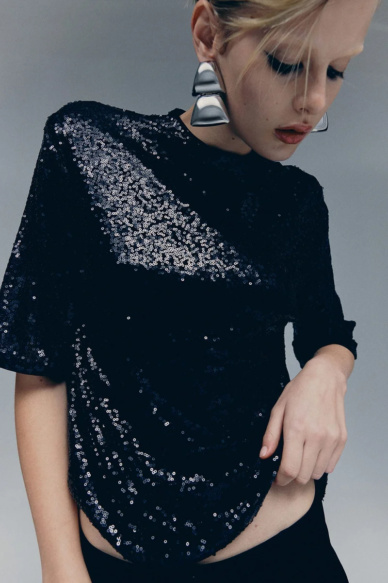 H&M Sequined Top