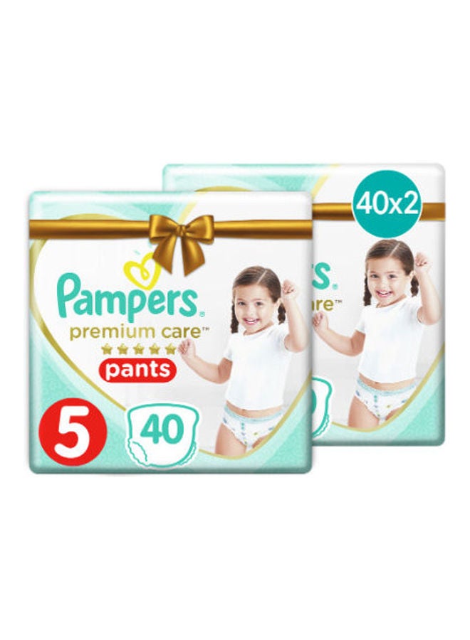 Pampers Premium Care Diaper Pants, Size 5, 12-18 KG, 40 Diaper X2 - Image 1