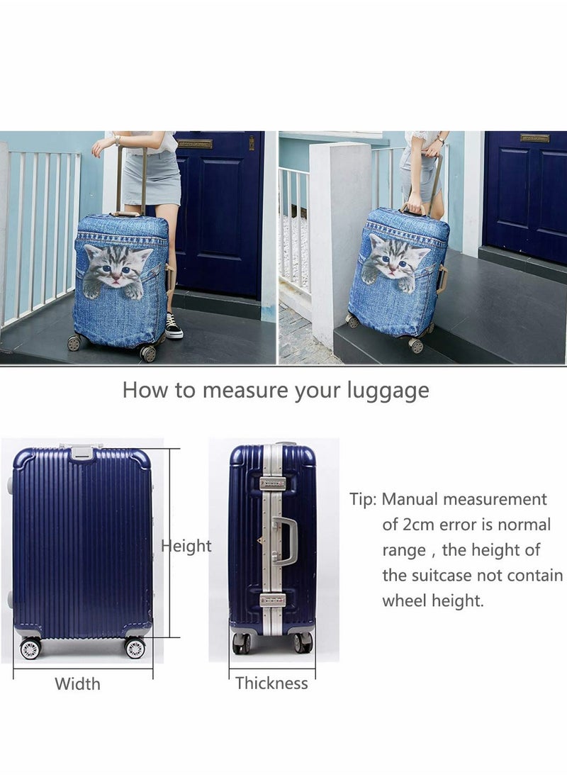 KASTWAVE Travel Luggage Cover Fits 26"-28" Luggage, Washable Suitcase Protector Anti-scratch Spandex Protective  - Image 3
